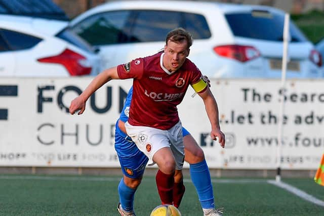 Jonathan Tiffoney was Stenhousemuir captain for the night and has denied the claims made against him following the match. (Picture: Dave Johnston)