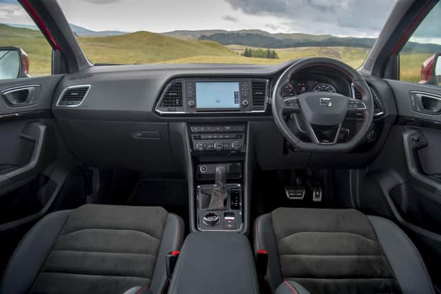 The Ateca's interior is simple and user-friendly