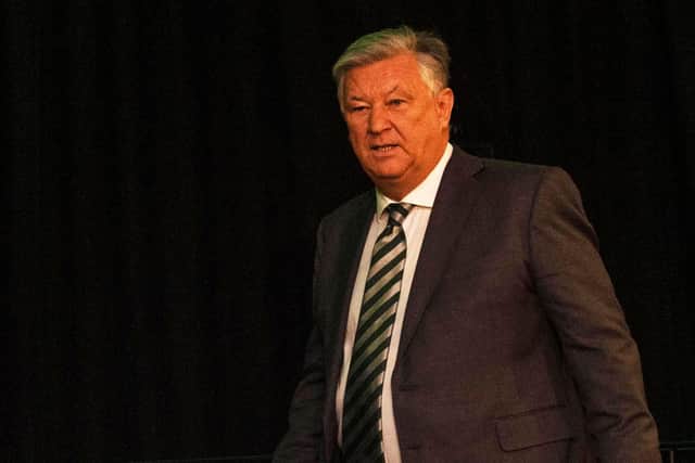 Celtic chief executive Peter Lawwell has issued a statement following the club's exit from the Betfred Cup competition and subsequent ugly scenes outside Parkhead