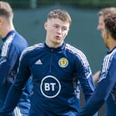 Nathan Patterson, pictured during a Scotland training session on Tuesday, is out of the World Cup play-off against Ukraine.  (Photo by Mark Scates / SNS Group)