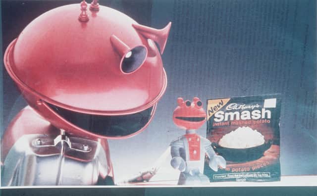 A famous advert for Smash instant potatoes
