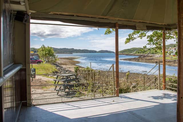 View from the Lochinver Larder, Lairg