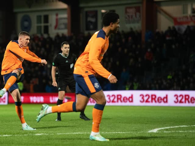 John Lundstram fired Rangers in front in the first half in Dingwall. (Photo by Craig Foy / SNS Group)