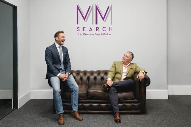 Ken Morrice and Derek MacFeate are the founding managing partners of Glasgow-based MM Search. Picture: Mack Photo