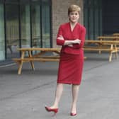 First Minister of Scotland Nicola Sturgeon visits West Calder High School in West Calder. Picture: Fraser Bremner-Pool/Getty Images