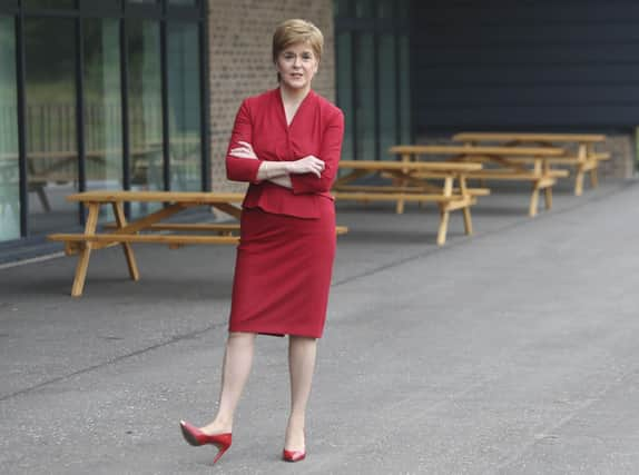 First Minister of Scotland Nicola Sturgeon visits West Calder High School in West Calder. Picture: Fraser Bremner-Pool/Getty Images