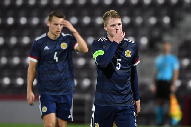 Scotland's Stephen Welsh after the UEFA Under-21 Championship Qualifier match between Scotland and Denmark at Tynecastle. (Photo by Craig Foy / SNS Group)