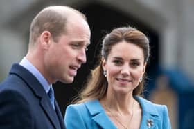 The Earl ad Countess of Strathearn at the Palace of Holyroodhouse during their recent visit to Scotland