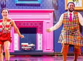 Hamza Yassin and Jowita Przystal perform a Charleston with a touch of tartan as they dance their way to winning the 2022 Strictly Come Dancing Glitterball trophy. Pic: Guy Levy/BBC