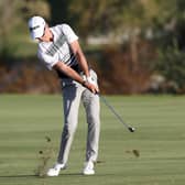Martin Laird hits from the fairway on the 18th hole during round three of the Shriners Hospitals For Children Open at TPC Summerlin in Las Vegas. Picture: Matthew Stockman/Getty Images