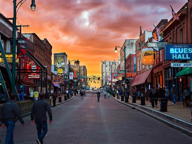 Sunset on Beale Street, Memphis. Pic: Joshua Brown