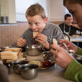105,000 Ukrainian children lived in institutions before the war, like this one in eastern Ukraine, pictured in 2014.