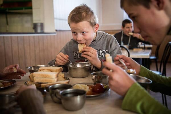 105,000 Ukrainian children lived in institutions before the war, like this one in eastern Ukraine, pictured in 2014.
