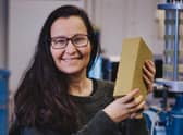 Heriot-Watt says Professor Medero is renowned globally for developing the K-Briq, which is made from 90 per cent construction and demolition waste. Picture: contributed.