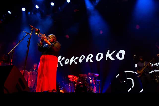 Kokoroko on stage