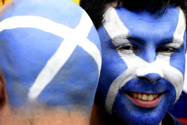 Attendees at an All Under One Banner independence march held in Edinburgh in 2019. Picture: Lisa Ferguson