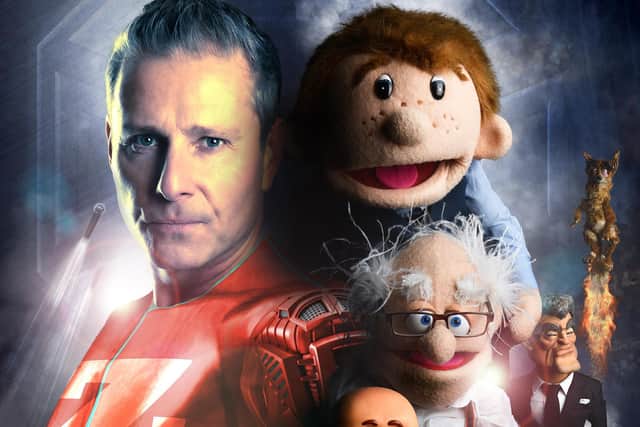 Paul and his puppets Pic: Steve Ullathorne