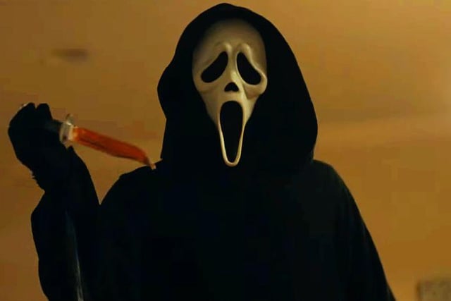 Another entry for Ghostface as Scream 2 shoots into our list. How do you top the opening to the original? Easy, show us the original opening again, but this time as a film-within-a-film and adhere to the original plan of killing off one of your biggest stars,  Jada Pinkett Smith, who is watching the movie in the cinema within the opening minutes of the movie. Bloody and brilliant.