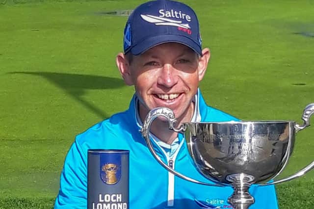 Ross Cameron has had a smile on his face since winning the Loch Lomond Whiskies Scottish PGA Championship at Deer Park in Livingston