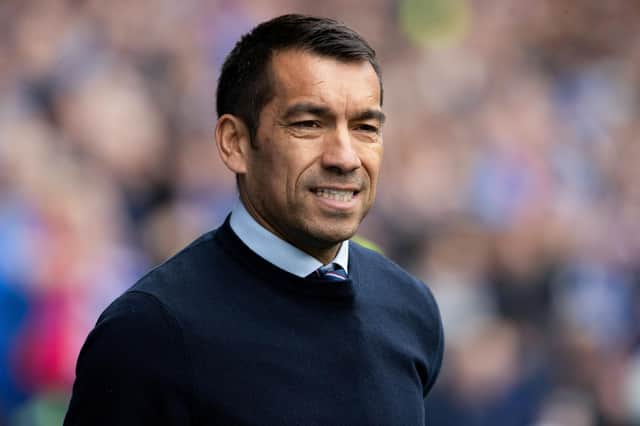 Rangers manager Giovanni van Bronckhorst during Sunday's 2-0 win over Dundee United (Photo by Alan Harvey / SNS Group)