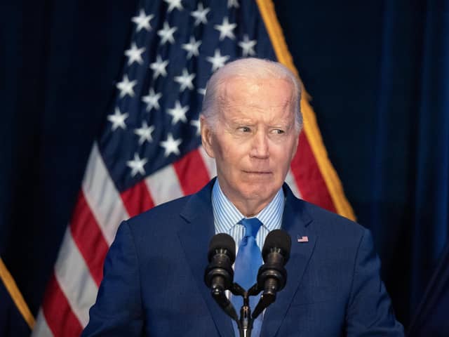 Joe Biden's uncle Ambrose Finnegan died after his US Air Force plane crashed into the Pacific Ocean. His body was never found (Picture: Sean Rayford/Getty Images)