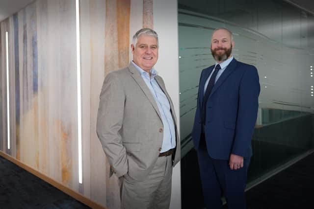 From left: Callum Bastock and John Murray of CCL Logistics & Technology. Picture: Stewart Attwood.