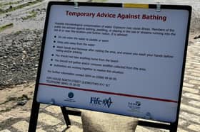 Warning signs have been put on the beaches in Burntisland and Kinghorn (Pic: Facebook)