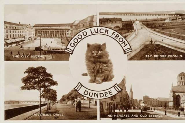 A postcard from Dundee produced by the printing firm Valentines.