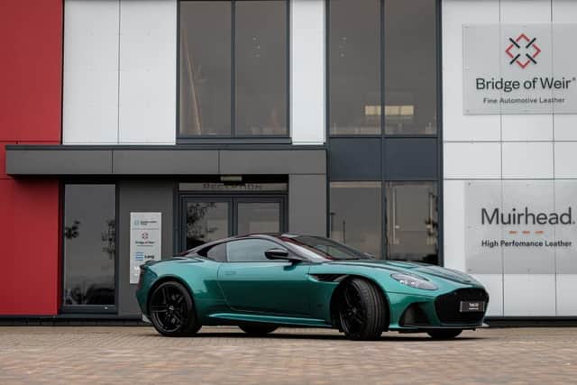 Aston Martin, James Bond’s car of choice, is among the famous firms that Scottish Leather Group supplies.