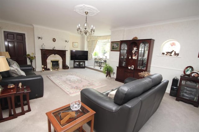 The property has four reception rooms.
