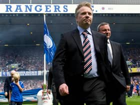 Rangers chairman Craig Whyte at Ibrox on July 23, 2011 after the unfurling of the Premiership title flag