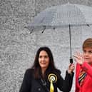 Margaret Ferrier (left) on the campaign trail with former first minister Nicola Sturgeon in 2019. Picture: Jeff J Mitchell/Getty Images