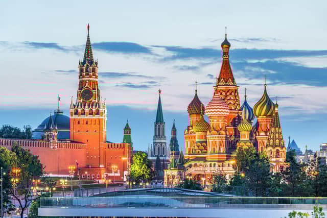 The Kremlin and St Basil's Cathedral in Moscow's Red Square