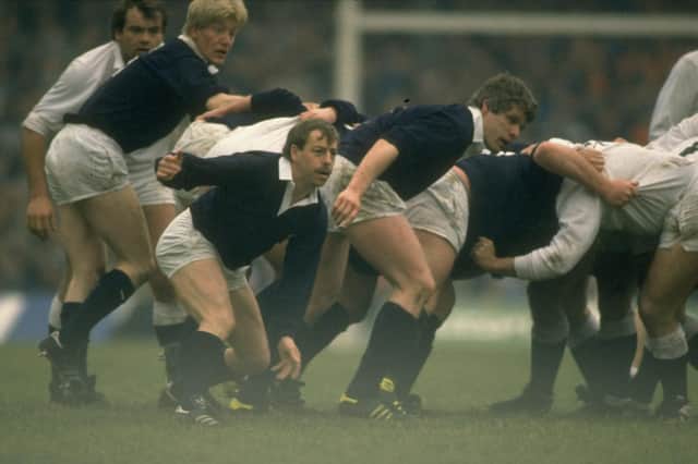Roy Laidlaw in his Scotland heyday. He was a key member of the 1984 Grand Slam side. Picture: Russell Cheyne/Allsport/Getty Images