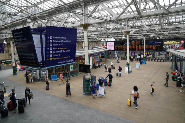 The attack was said to have happened during the protest at Waverley. Picture PA