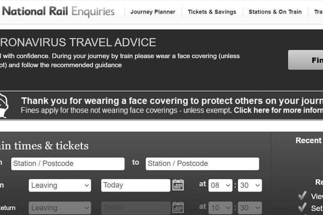 Passengers complain as they can't read the National Rail website after it's turned black and white in mourning of the Duke of Edinburgh.