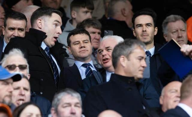 Rangers sporting director Ross Wilson (centre) looks on during Sunday's 2-1 defeat against Celtic at Ibrox. (Photo by Craig Williamson / SNS Group)