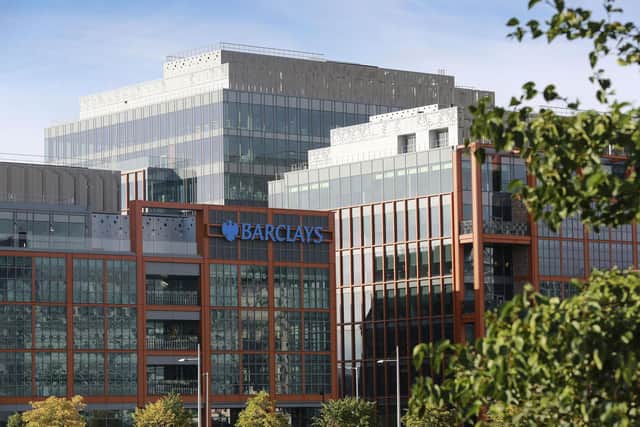 A view of part of the Barclays campus in Glasgow.