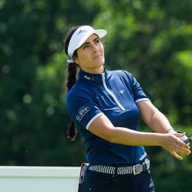 Kelsey MacDonald opened with a brilliant bogey-free four-under 68 in the tougher afternoon conditions at Dumbarnie Links in the Trust Golf Women's Scottish Open. Picture: Tristan Jones/LET