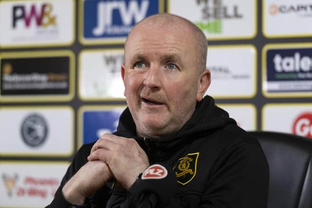 Livingston manager David Martindale speaking ahead of hosting Rangers on Saturday. (Photo by Mark Scates / SNS Group)