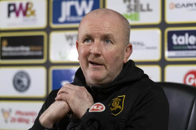 Livingston manager David Martindale speaking ahead of hosting Rangers on Saturday.  (Photo by Mark Scates / SNS Group)