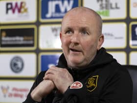 Livingston manager David Martindale speaking ahead of hosting Rangers on Saturday.  (Photo by Mark Scates / SNS Group)