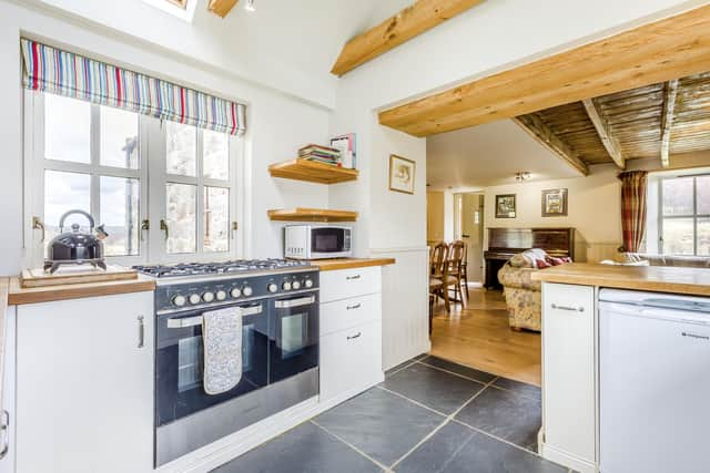 The cottage's generous kitchen area. Image: Sean Mulholland