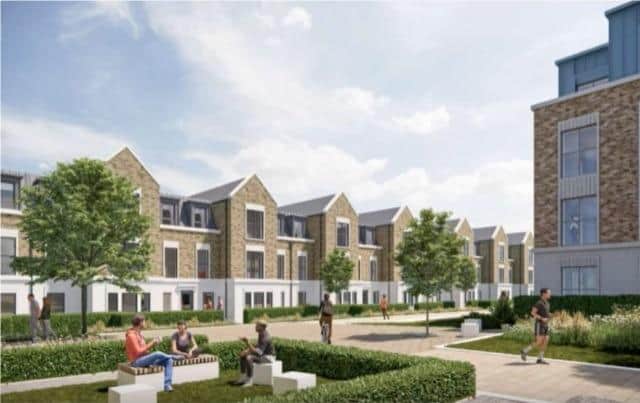 An artist's impression as to how the proposed development might look.