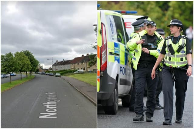 The pensioner was crossing Northgate Road near the junction with Acredyke Road when she was hit picture: Google pictures and JPI Media