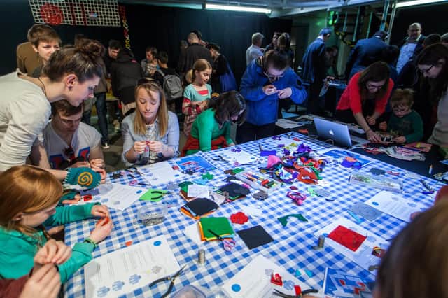 The "Mini Maker Faire" at the Edinburgh Science Festival. Picture: Chris Scott