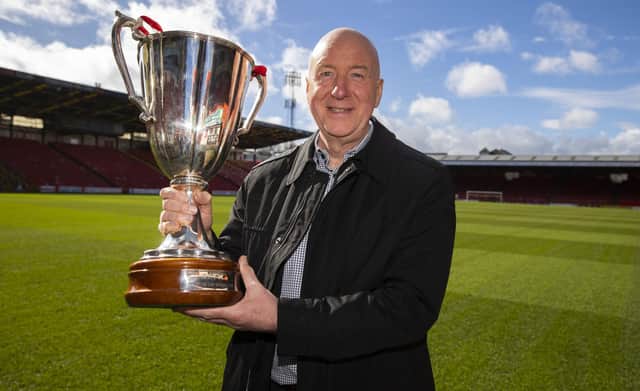 Neil Simpson during an event hosted by Aberdeen to celebrate the 40th anniversary of the Gothenburg Greats at Pittodrie, on March 21, 2023, in Glasgow, Scotland. (Photo by Alan Harvey / SNS Group)
