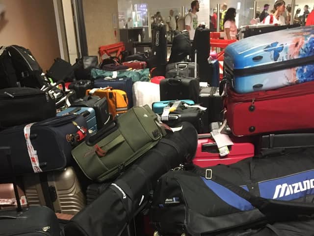 Edinburgh Airport said only 0.5 per cent of its passengers had suffered mislaid bags in July. (Photo by Karen McAvoy)