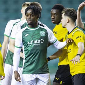 Hibs' Kanayo Megwa signed a new deal this week and has headed out on loan to Kelty Hearts.