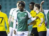 Hibs' Kanayo Megwa signed a new deal this week and has headed out on loan to Kelty Hearts.